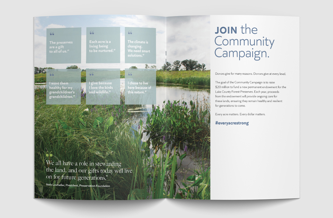 photo - Every Acre Strong endowment campaign case for support writing and design