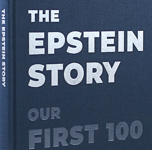 The Epstein Story book cover title detail